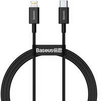 Baseus Baseus CATLYS-A01 Superior USB - Lightning adatkábel, 20W, PD, 1 m, fekete