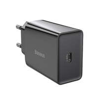 Baseus Baseus CCFS-SN01 Speed mini Quick Charger 1C hálózati adapter, USB Type-C, PD, 3 A, 20 W, fekete