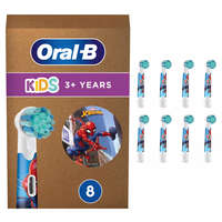 Oral-B Oral-B EB10S-8 Kids gyerek elektromos fogkefefej, pótfej 8db-os, Spiderman