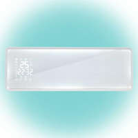 Home by Somogyi Somogyi FKF 54203 Smart fali ventilátoros fűtőtest üveg előlappal, 2000w, LCD, fehér