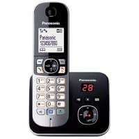 Panasonic Panasonic KX-TG6821PDB DECT telefon, üzenetrögzítő, kihangosítható, fekete - ezüst