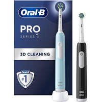 Oral-B Oral-B Pro 1+ X-Clean DuoPack Elektromos fogkefe, fekete-kék (D305.523.3H)