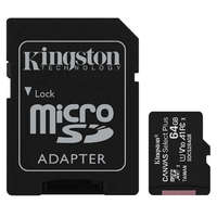 Kingston Kingston SDCS2/64GB MicroSDXC, 64 GB, memóriakártya + adapter