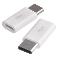 Emos Emos SM7023 micro USB-B 2.0 / USB-C 2.0 adapter, fehér (2 darab)