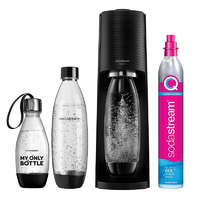 Sodastream Sodastream Terra szódagép, fekete 2db 1 literes és 1 db 0,5 literes palack