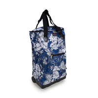 Punta Verdani VD104 gurulós táska, bevásárlókocsi, kék virágos