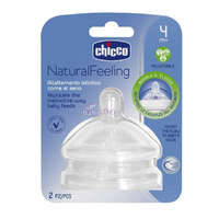 Chicco Natural Feeling változtatható folyású etetőcumi 4 hó+ 2 db