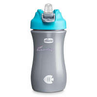Chicco Kids Pop Up 350ml szívószálas kulacs 2év+ kék