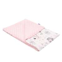 NEW BABY Gyermek pléd Minky New Baby Maci rózsaszín 80x102 cm