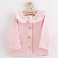 NEW BABY Baba kabátka gombokkal New Baby Luxury Laura clothing rózsaszín