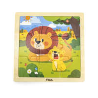 Viga Fa képes kirakó puzzle Viga 9 db Lion