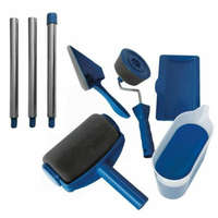  Paint Roller festőhenger készlet, főgörgőt és 7 tartozékot tartalmaz, hosszabbító rúd, kék színű