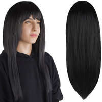 Soulima Hosszú fekete színű női paróka, 67 cm