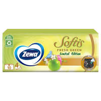 Zewa Zewa Softis Fresh Green illatosított papír zsebkendő 4 rétegű (10x9 db)