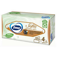 Zewa Zewa Softis Natural Soft 4 rétegű dobozos papírzsebkendő (80 db)