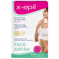 X-Epil X-Epil Prémium lágy gélgyantacsíkok érzékeny bőrre arcra (12 db)