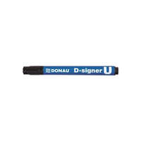 DONAU Alkoholos marker, 2-4 mm, kúpos, DONAU "D-signer U", fekete