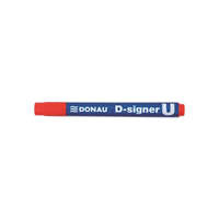 DONAU Alkoholos marker, 2-4 mm, kúpos, DONAU "D-signer U", piros