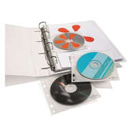 DURABLE CD/DVD tartó zseb, lefűzhető, DURABLE