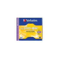 VERBATIM DVD-RW lemez, újraírható, 4,7GB, 4x, 1 db, normál tok, VERBATIM