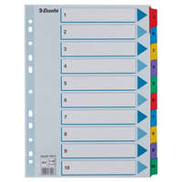 ESSELTE Regiszter, karton, A4, 1-10, ESSELTE "Mylar"