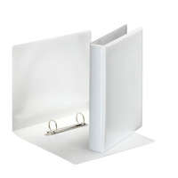 ESSELTE Gyűrűs könyv, panorámás, 2 gyűrű, D alakú, 46 mm, A5, PP, ESSELTE, fehér