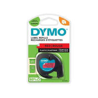 DYMO Feliratozógép szalag, 12 mm x 4 m, DYMO "Letratag", piros