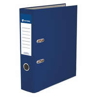 VICTORIA OFFICE Iratrendező, 75 mm, A4, PP/karton, élvédő sínnel, VICTORIA OFFICE, "Basic", sötétkék