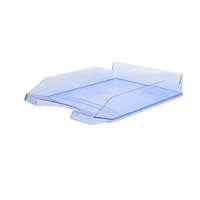 VICTORIA OFFICE Irattálca, műanyag, VICTORIA OFFICE, áttetsző kék