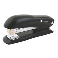 VICTORIA OFFICE Tűzőgép, 24/6, 25 lap, VICTORIA OFFICE, "Half-Strip", fekete