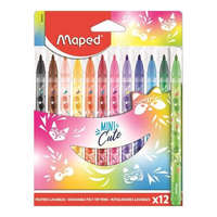 MAPED Filctoll készlet, 2,8 mm, kimosható, MAPED "Mini Cute", 12 különböző szín