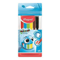 MAPED Filctoll készlet, 2 mm, kimosható, MAPED "Color&#039;Peps Ocean", 6 különböző szín