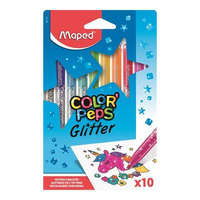 MAPED Filctoll készlet, 2,8 mm, csillámos, MAPED "Color&#039;Peps Glitter", 10 különböző szín