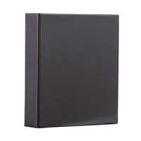 PANTA PLAST Gyűrűs könyv, panorámás, 4 gyűrű, 80 mm, A4, PVC, PANTA PLAST, fekete