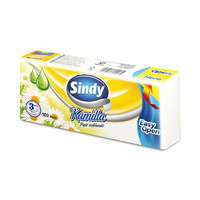 EGYÉB Papír zsebkendő, 3 rétegű, 100 db, "Sindy", kamilla