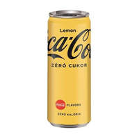 COCA COLA Üdítőital, szénsavas, 0,33 l, dobozos, COCA COLA "Coca Cola Zero Lemon"