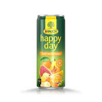RAUCH Gyümölcslé, 100%, 0,33 l, dobozos, RAUCH "Happy day", Multivitamin