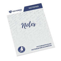 VICTORIA Jegyzettömb, A5, 5x50 lap, négyzetrácsos, VICTORIA OFFICE, fehér