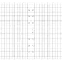 FILOFAX Kalendárium betét, jegyzetlap, A5, kockás, FILOFAX, fehér