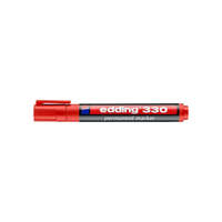 EDDING Alkoholos marker, 1-5 mm, vágott, EDDING "330", piros