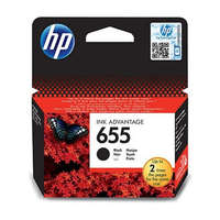 HP CZ109E Tintapatron Deskjet Ink Advantage 3520 sor nyomtatókhoz, HP 655, fekete, 550 oldal