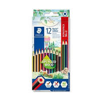 STAEDTLER Színes ceruza készlet, hatszögletű, STAEDTLER "Noris Colour 185", 10+2 különböző szín