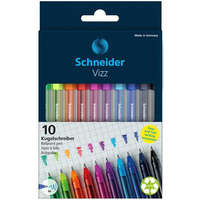 SCHNEIDER Golyóstoll készlet, 0,5 mm, kupakos, SCHNEIDER "Vizz", vegyes színek