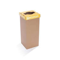 RECOBIN Szelektív hulladékgyűjtő, újrahasznosított, 60 l, RECOBIN "Office", sárga