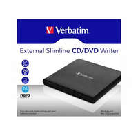 VERBATIM CD/DVD író, USB 2.0, külső, VERBATIM