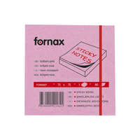 Fornax Jegyzettömb öntapadó, 75x75mm, 80lap, Fornax neon rózsaszín 2 db/csomag