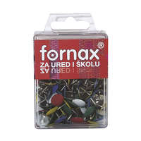 FORNAX Rajzszeg BC-22 színes műanyag dobozban Fornax