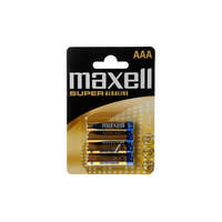 Maxell Elem AAA mikro LR3 1,5V Super tartós alkaline 4 db/csomag, Maxell