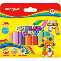 KEYROAD Gyurmakészlet 180 g 12 db/bliszter Keyroad vegyes színek