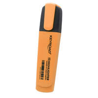 Keyroad Szövegkiemelő vágott hegyű, lapos test Keyroad Fluo neon narancs 4 db/csomag